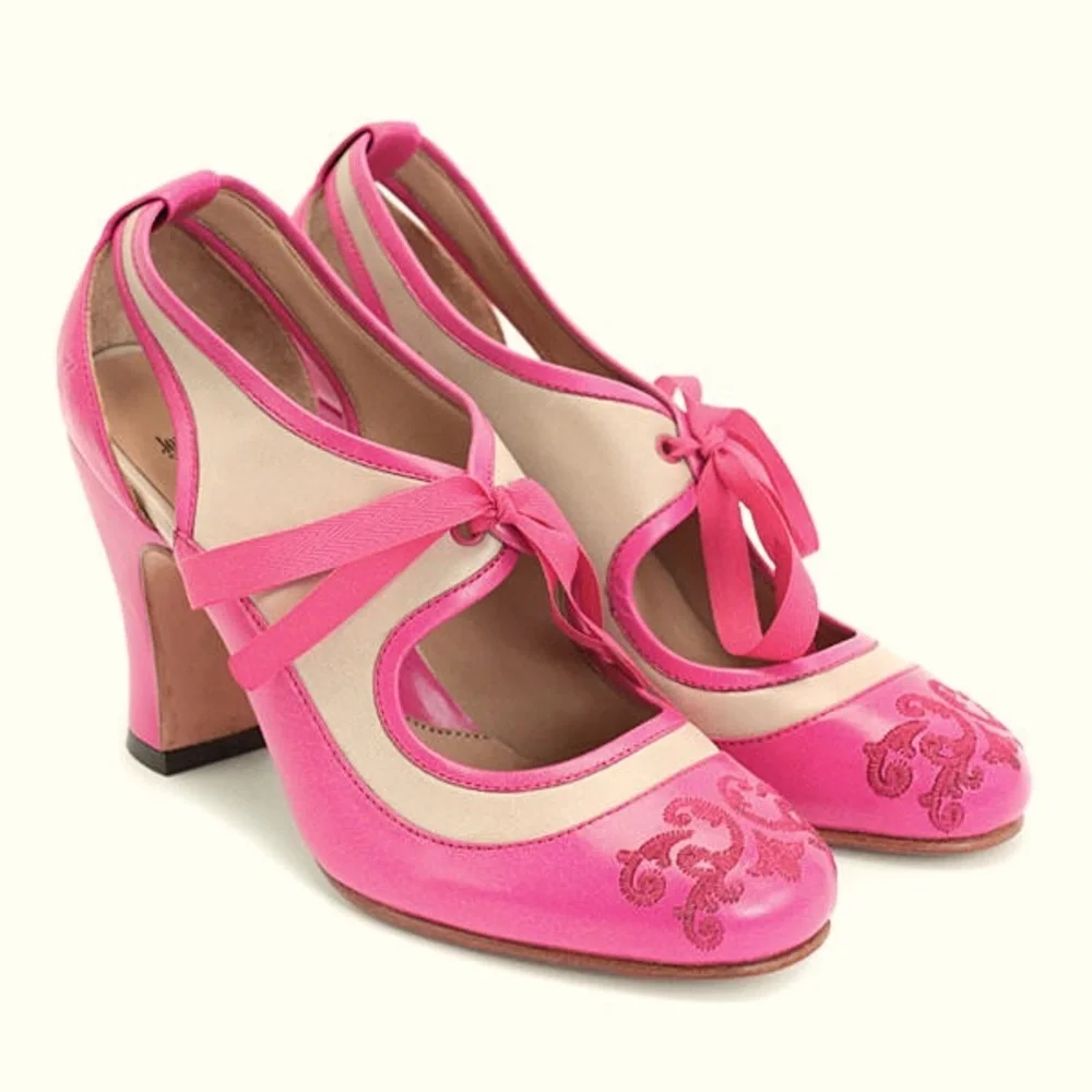 Fluevog Miracle Revelations in pink Size 10/10.5 - Picture 1 of 5
